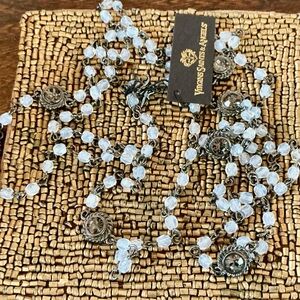 Virgins Saints & Angels Wrap - 4mm Crystal White Opal NWT